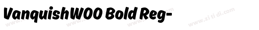 VanquishW00 Bold Reg字体转换